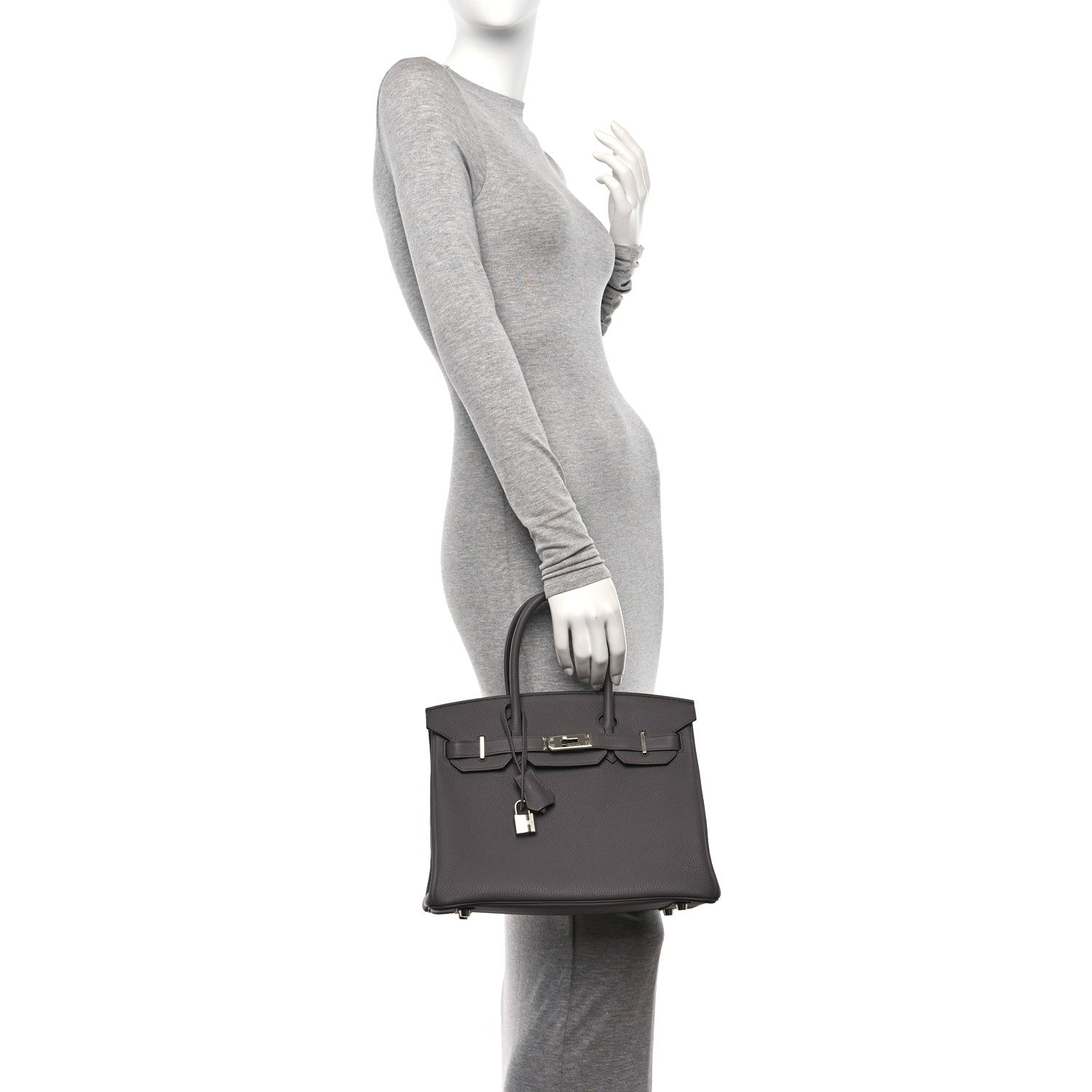 Hermes Togo Birkin 30 Etain 2 of 10