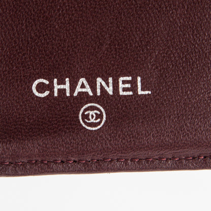 Chanel Lambskin Quilted Yen Wallet Black 6 of 7