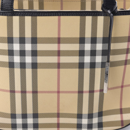 Burberry House Check Small Tote Black 10 of 11