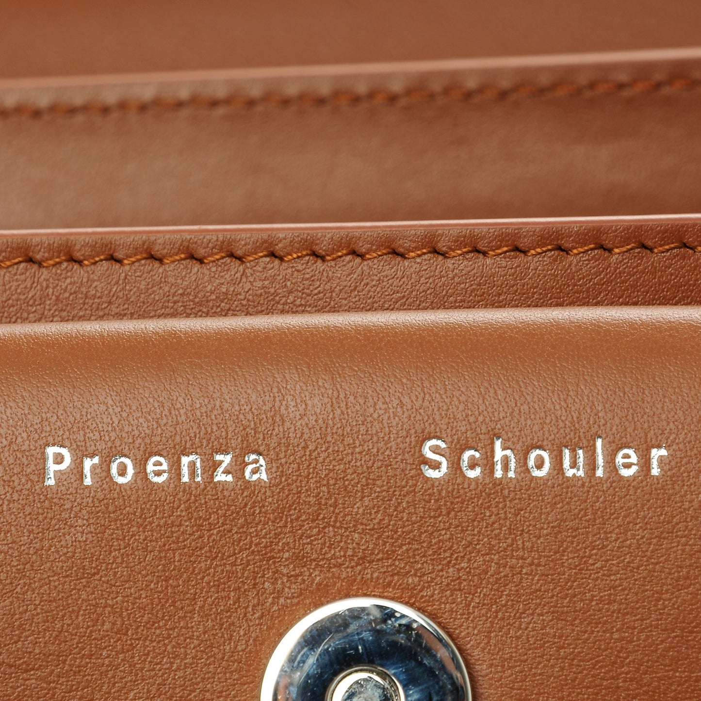 Calfskin Mini PS11 Classic Shoulder Bag Nice Tan