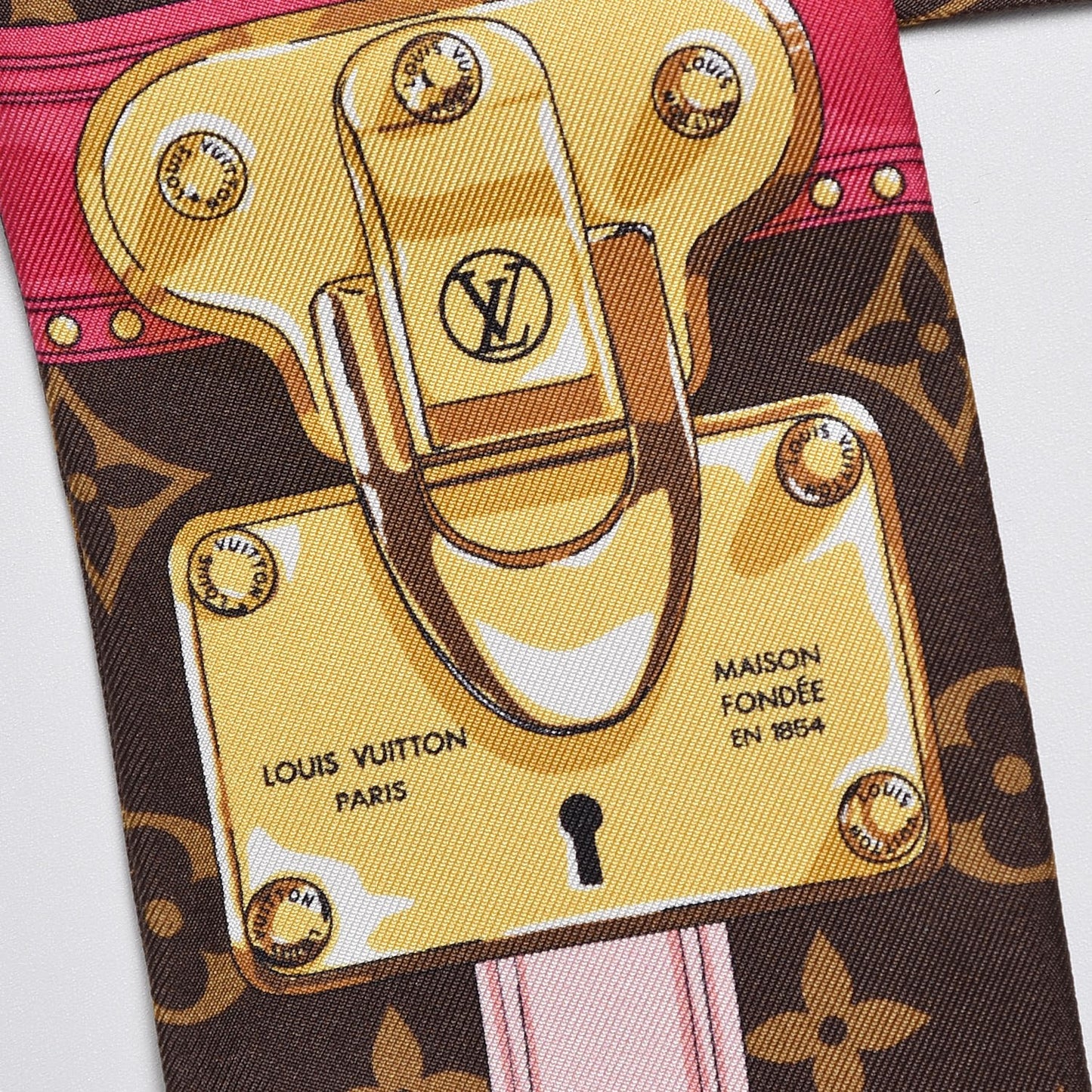 Silk Monogram Summer Trunks Bandeau Brown