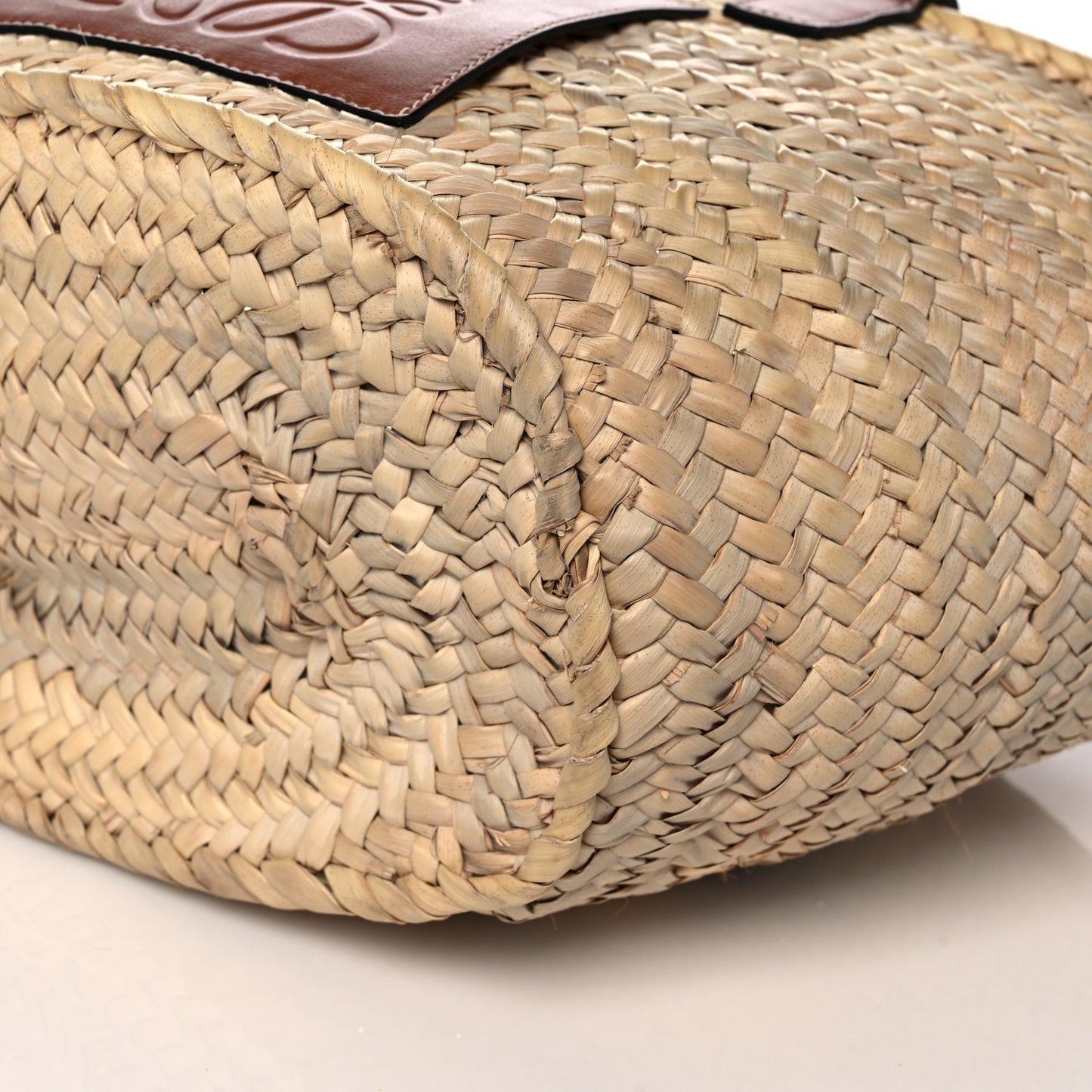 Raffia Basket Tote Bag Natural Tan