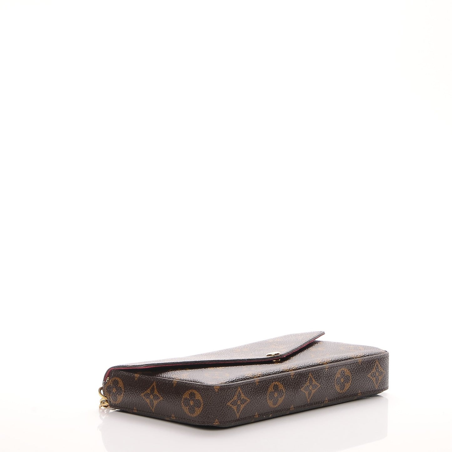 Monogram Pochette Felicie Chain Wallet Fuchsia