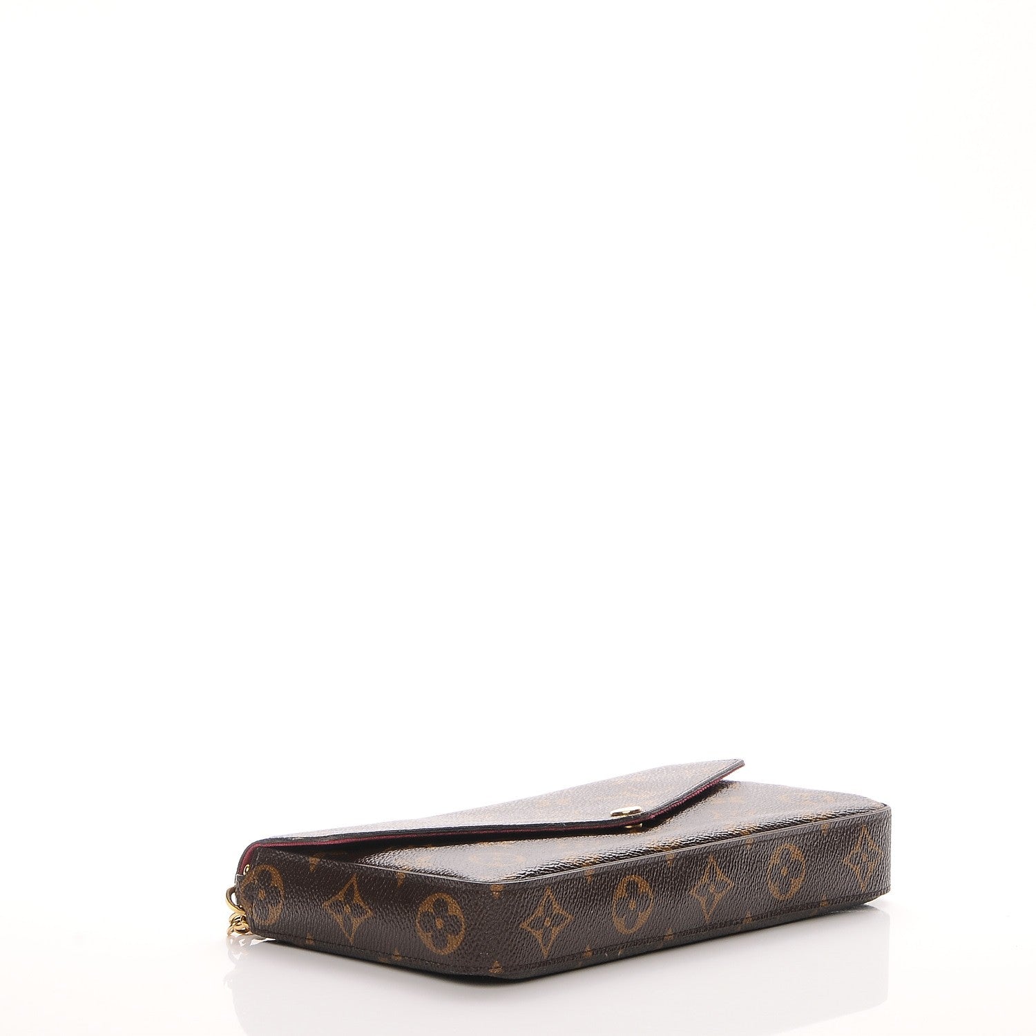 Louis Vuitton Monogram Pochette Felicie Chain Wallet Fuchsia 4 of 7