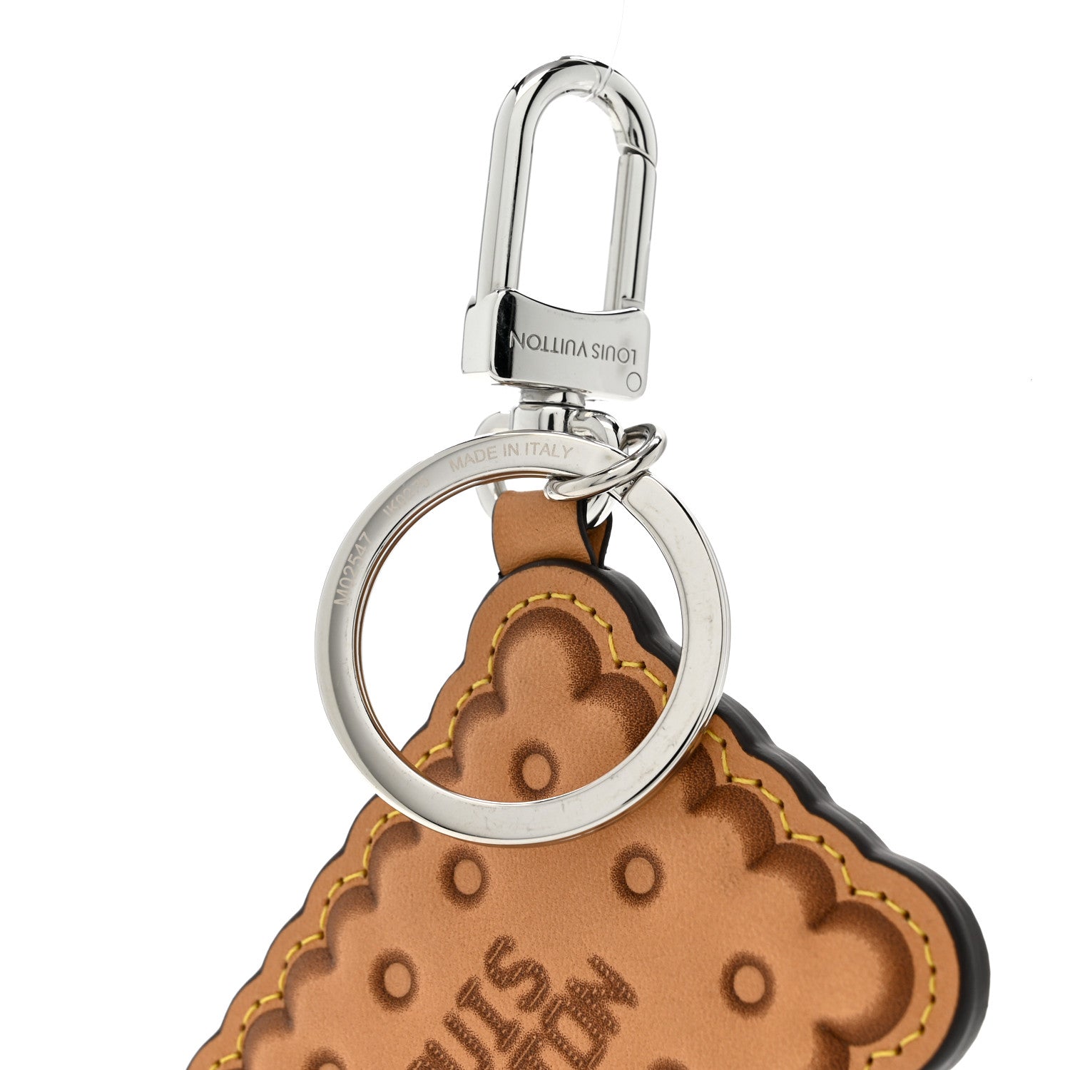Louis Vuitton Monogram Biscuit Key Holder Bag Charm 3 of 4