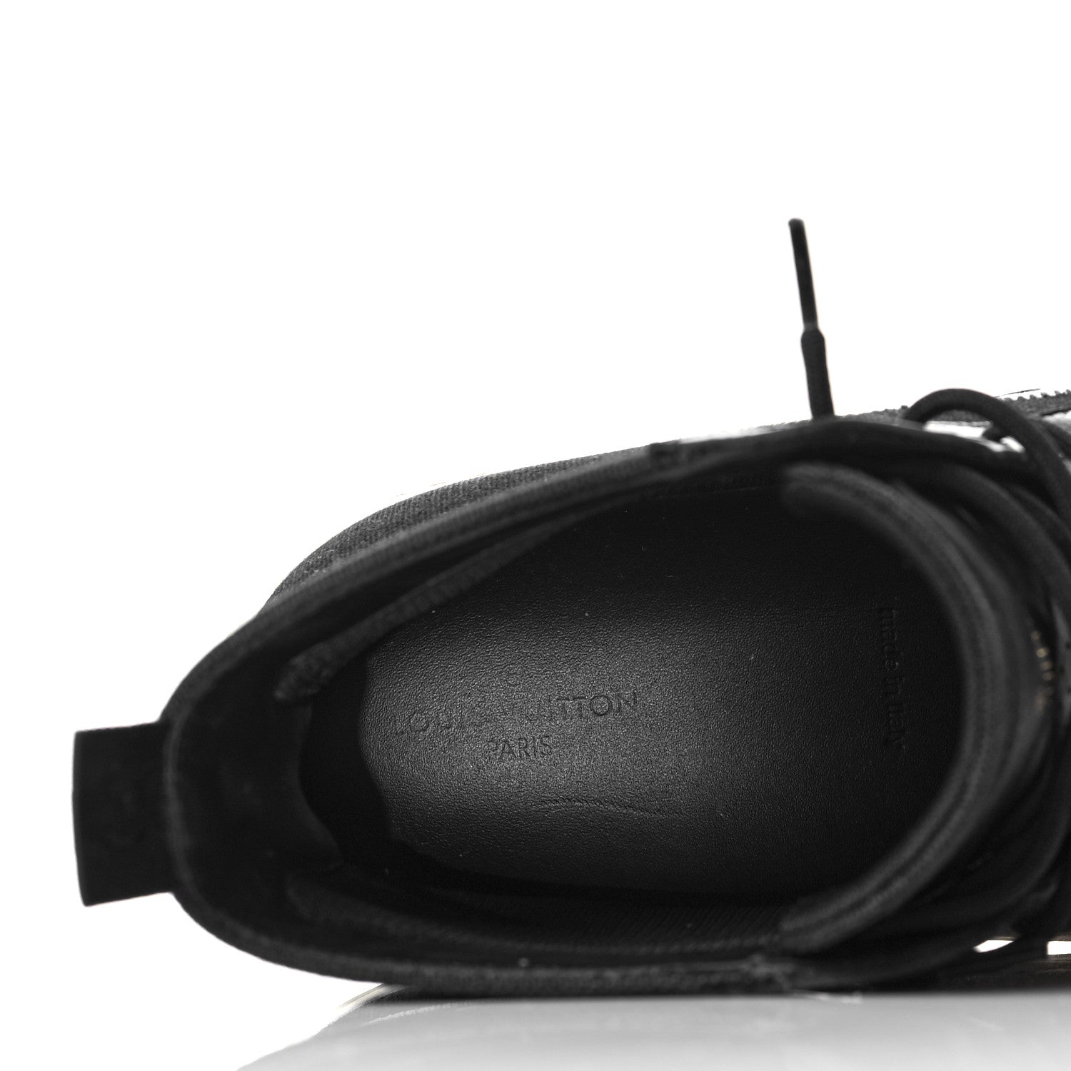 Louis Vuitton Canvas LV Forever Mens Tattoo Sneaker Boots 10.5 Black 8 of 11