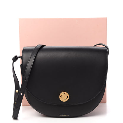 Mansur Gavriel Calfskin Saddle Crossbody Bag Black 10 of 10