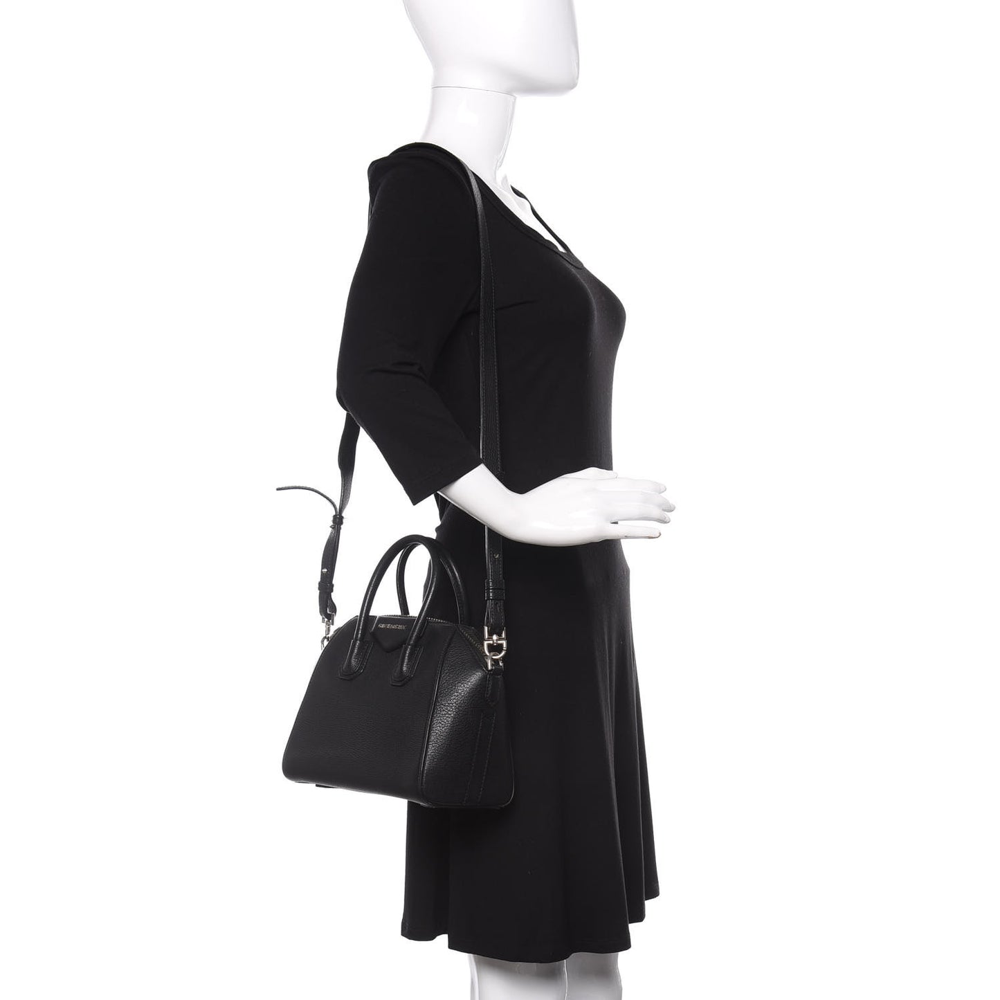 Sugar Goatskin Mini Antigona Black