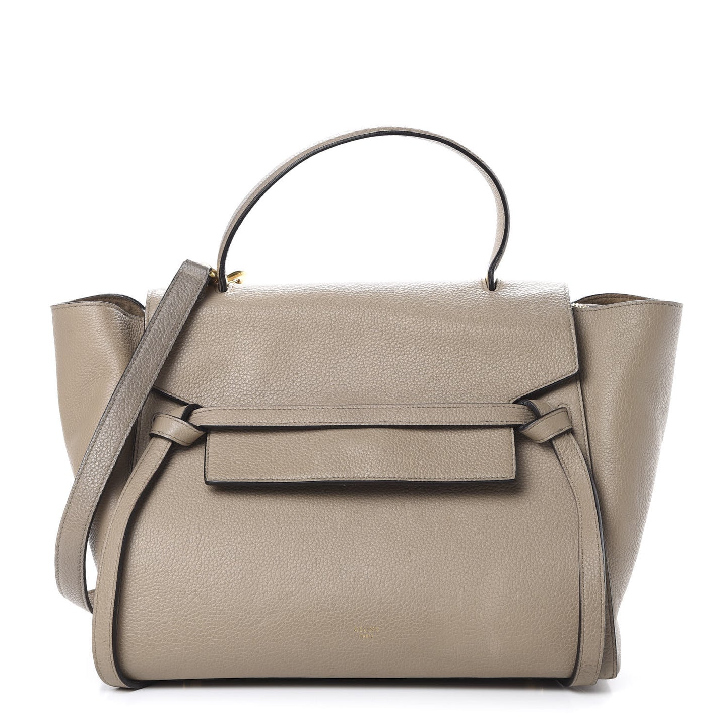 Drummed Calfskin Mini Belt Bag Dune
