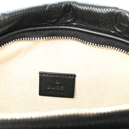 Gucci Calfskin GG Tennis Embossed Pocket Belt Bag Black 5 of 9