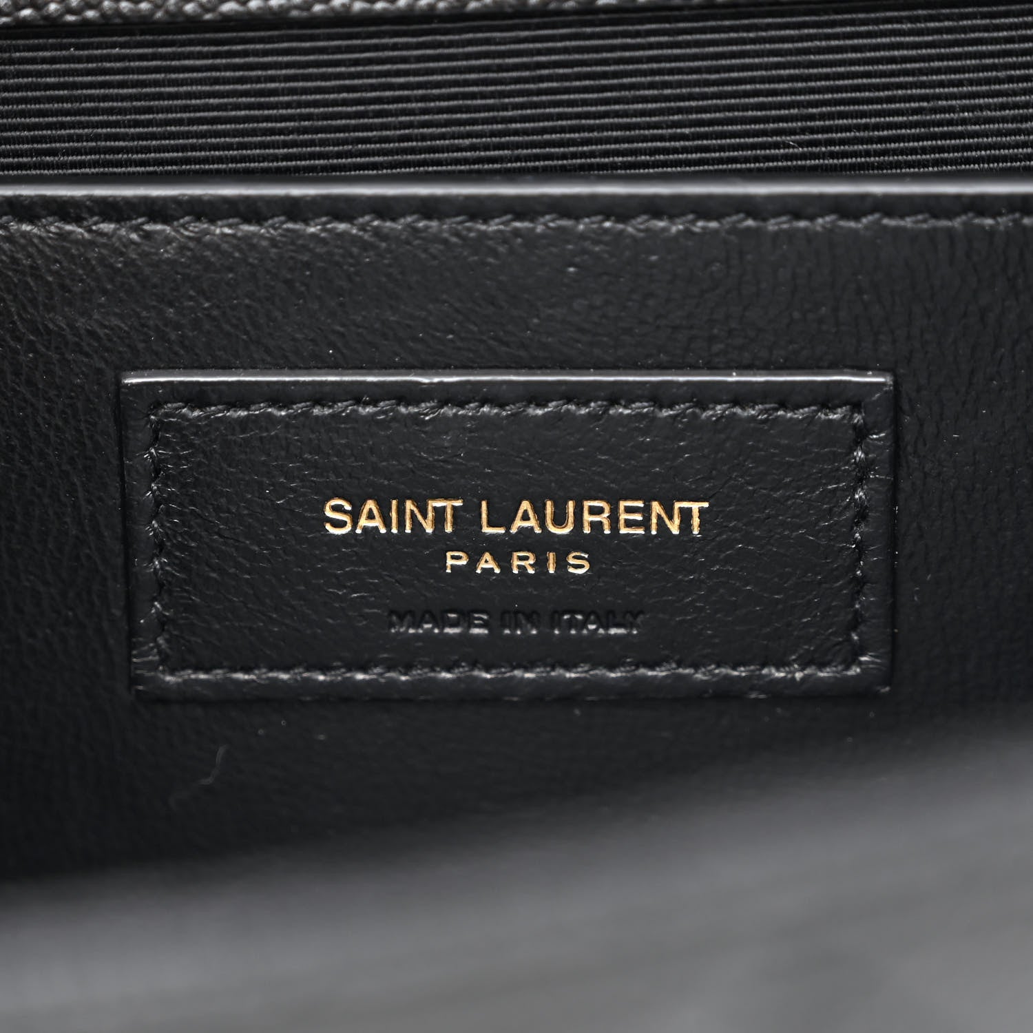 Saint Laurent Grain De Poudre Textured Mixed Matelasse Triquilt Medium Monogram Satchel Black 6 of 10