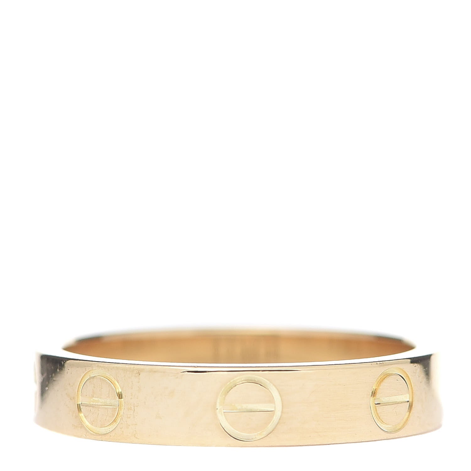 Cartier 18K Yellow Gold 3.5mm LOVE Wedding Band Ring 50 5.25 1 of 5