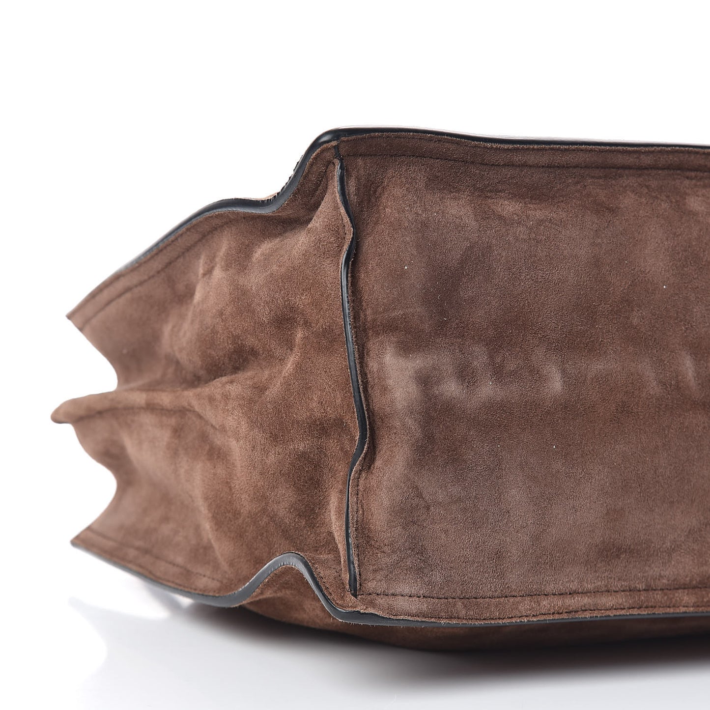 Suede Etiquette Tote Bruciato Astrale