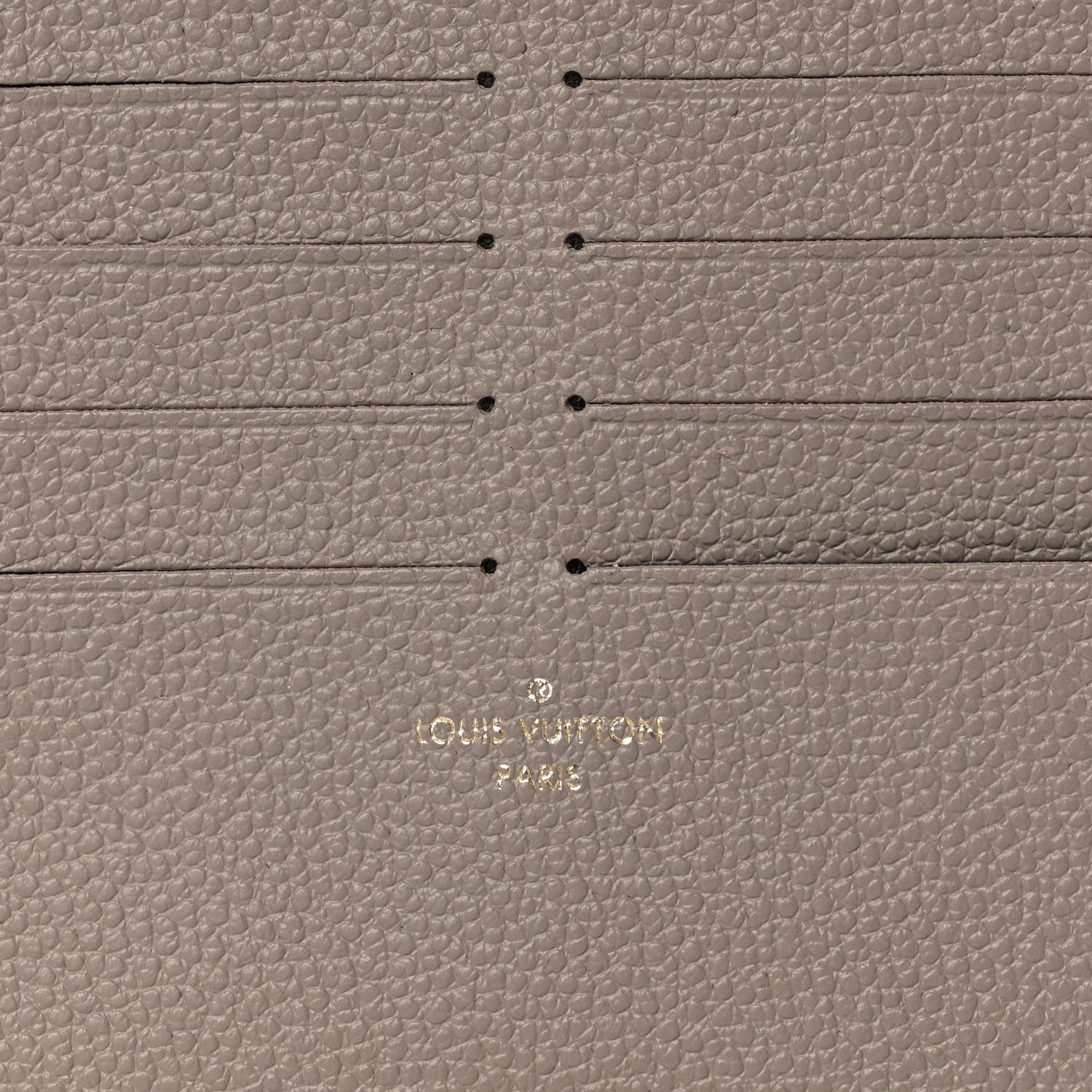 Louis Vuitton Calfskin Felicie Chain Wallet Card Holder Insert Tourterelle 6 of 6