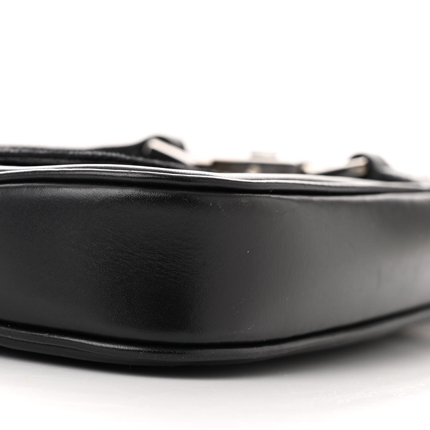 Gucci Monogram Small Jackie O Flap Hobo Black 9 of 14