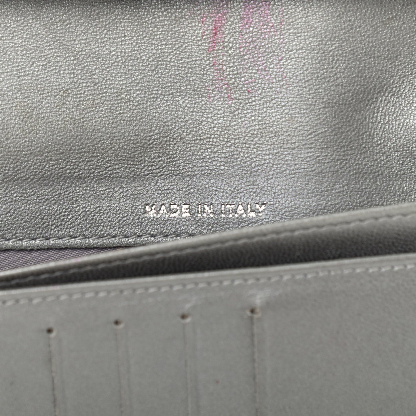 Lambskin Camellia Embossed Yen Wallet Black