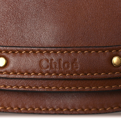 Chloe Calfskin Suede Small Nile Bracelet Bag Caramel 6 of 14