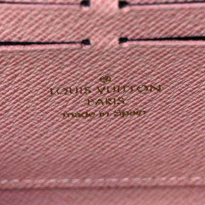 Louis Vuitton Damier Azur Clemence Wallet Rose Ballerine 6 of 9