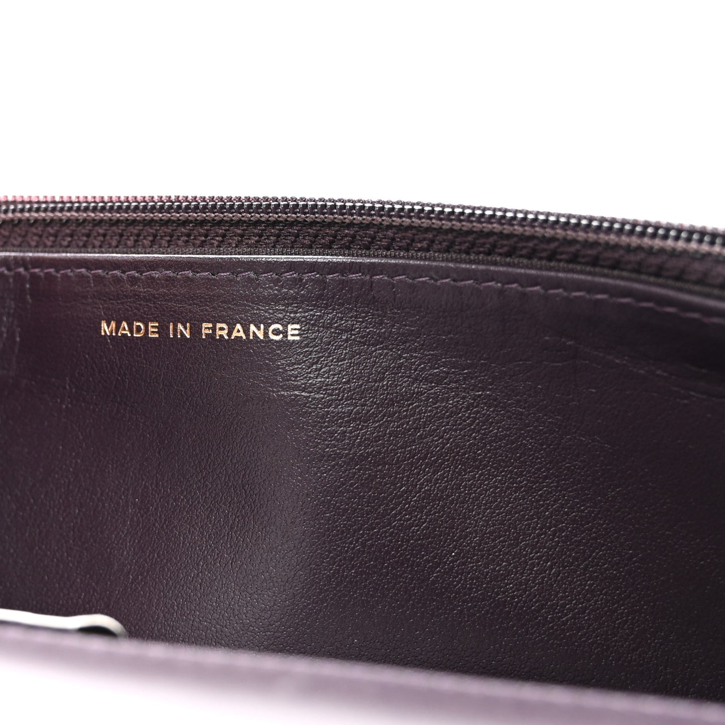 Caviar Quilted Boy Wallet On Chain WOC Dark Purple