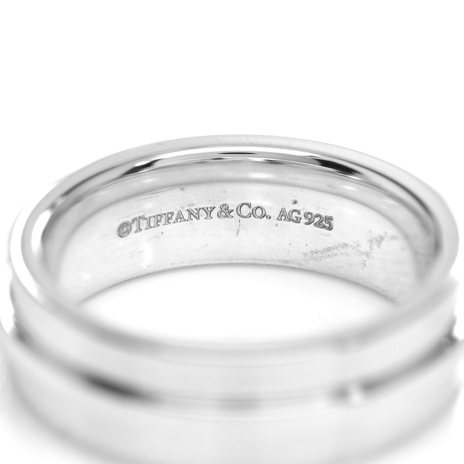 Tiffany Sterling Silver T Two Ring 52 6 4 of 4