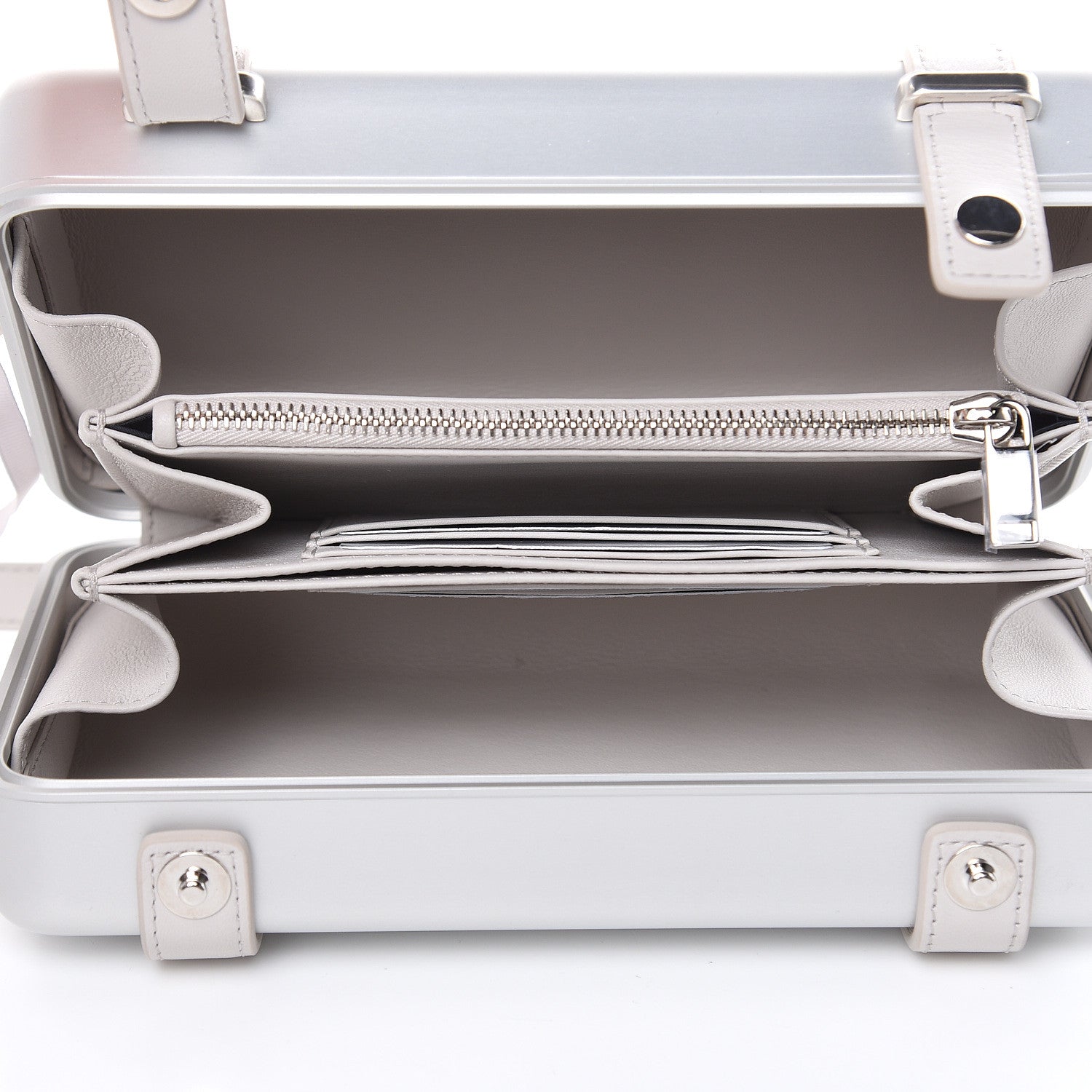 Christian Dior X RIMOWA Aluminum Personal Clutch On Strap Silver 5 of 12
