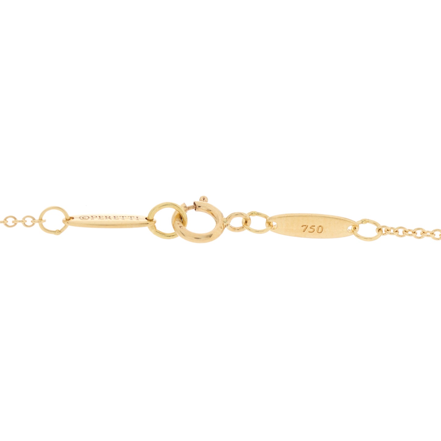 18K Yellow Gold Elsa Peretti Bottle Jug Pendant Necklace