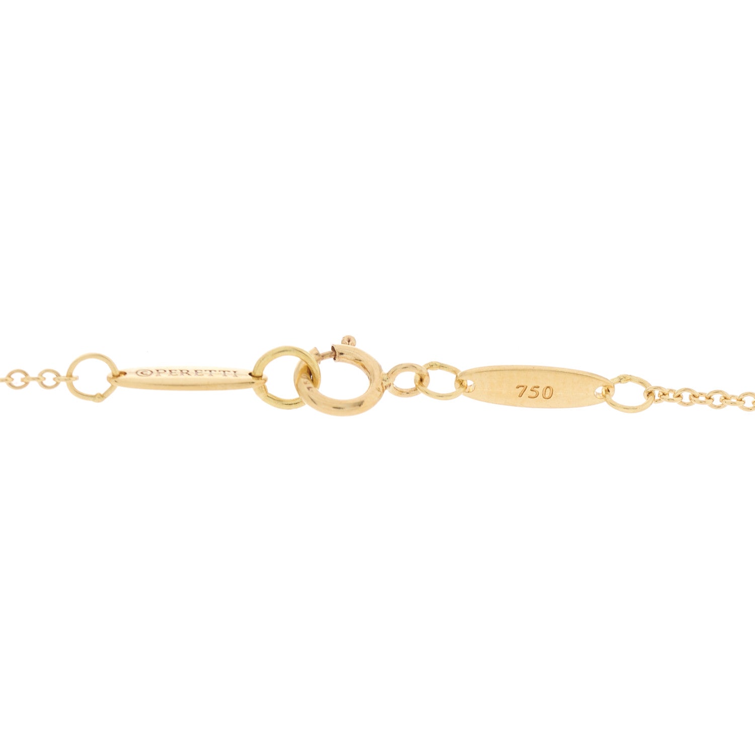 Tiffany 18K Yellow Gold Elsa Peretti Bottle Jug Pendant Necklace 7 of 9