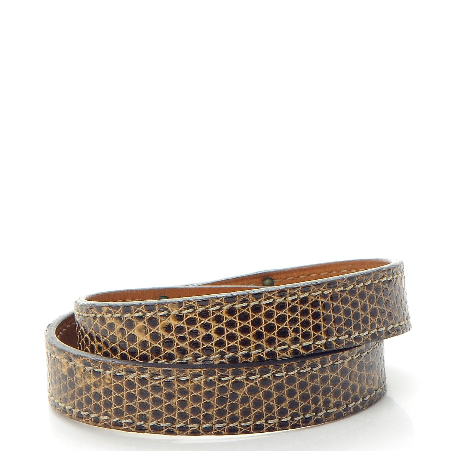 Hermes Lizard Kelly Double Tour Bracelet M Ombre 3 of 8
