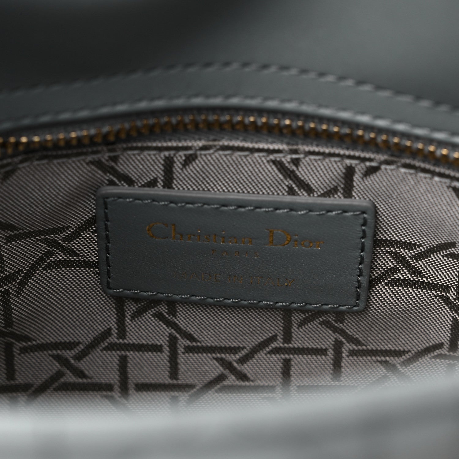 Christian Dior Lambskin Cannage Small My ABCDior Lady Dior Grey 6 of 8