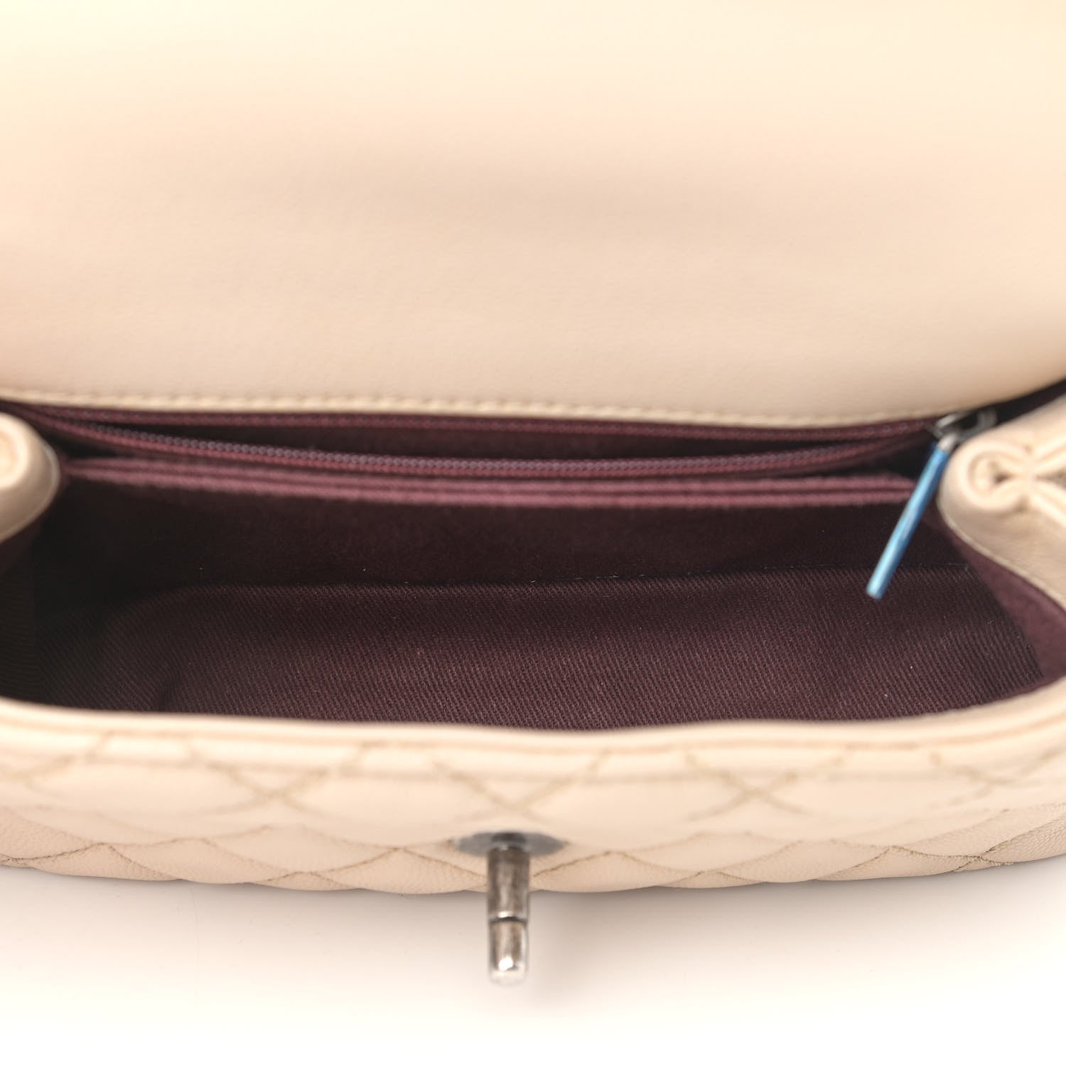 Chanel Caviar Quilted Mini Coco Handle Flap Beige 4 of 11