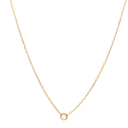 Cartier 18K Yellow Gold Diamond SM D'Amour Pendant Necklace 1 of 4