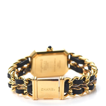 Chanel Stainless Steel Lambskin 20mm Chain Premiere Quartz Watch Gold S 3 of 6