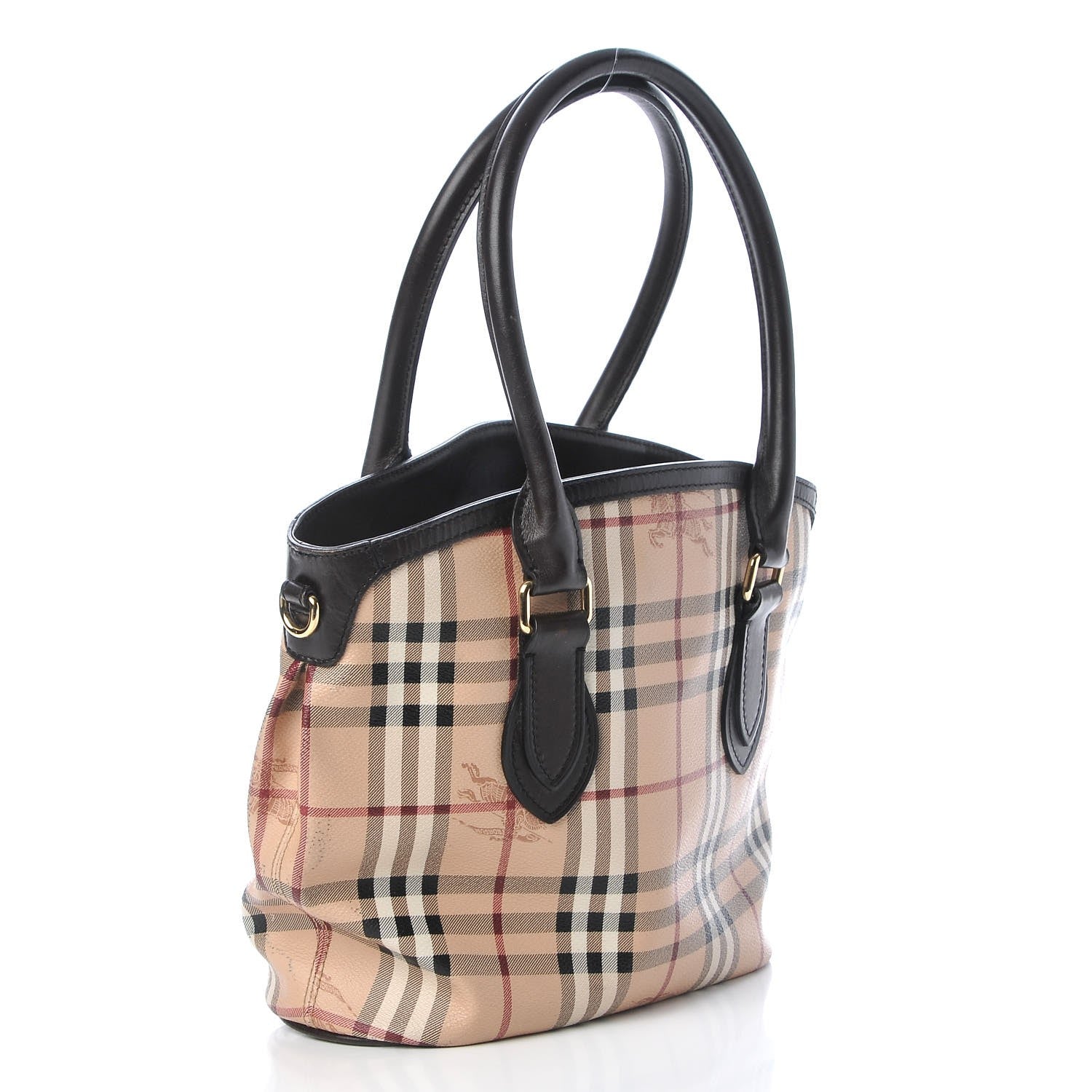 Burberry Haymarket Check Medium Tote Black 2 of 18