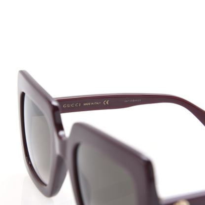 Gucci Acetate Oversize Sunglasses GG0328S Red 6 of 8