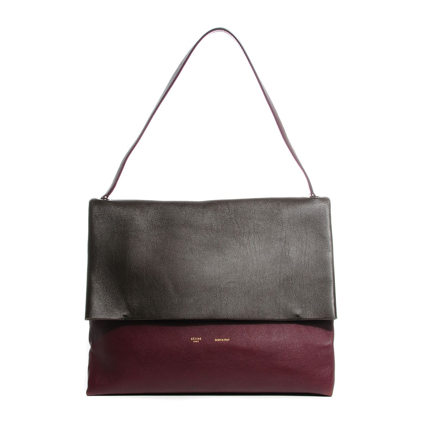 Smooth Calfskin Tri-Color All Soft Shoulder Bag Sky