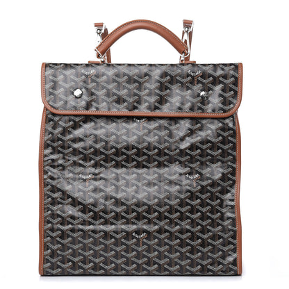 Goyard Goyardine Saint Leger Soft Briefcase Backpack Black Gold 1 of 10