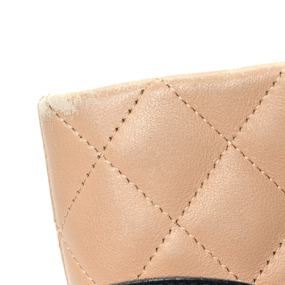 Chanel Calfskin Quilted Medium Cambon Tote Beige Black 12 of 14
