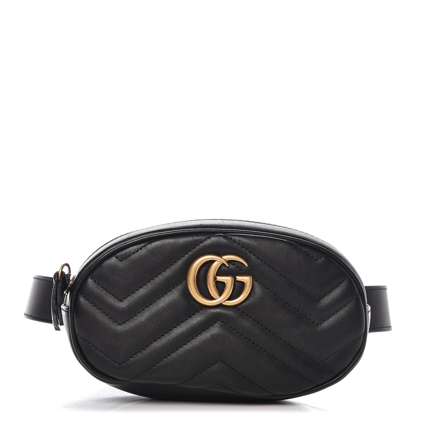 Calfskin Matelasse GG Marmont Belt Bag 105 42 Black