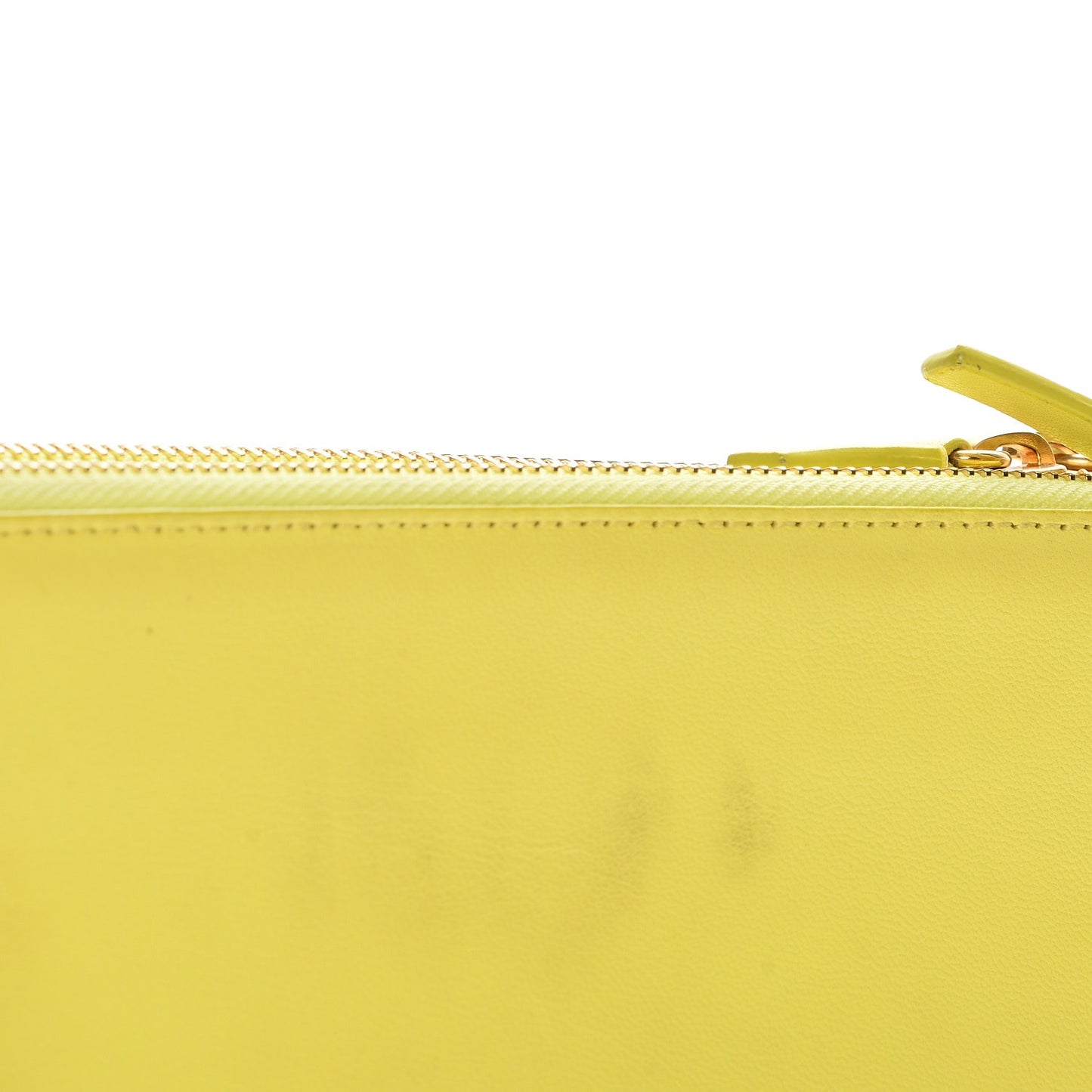Lambskin Small Trio Crossbody Bag Fluo Yellow