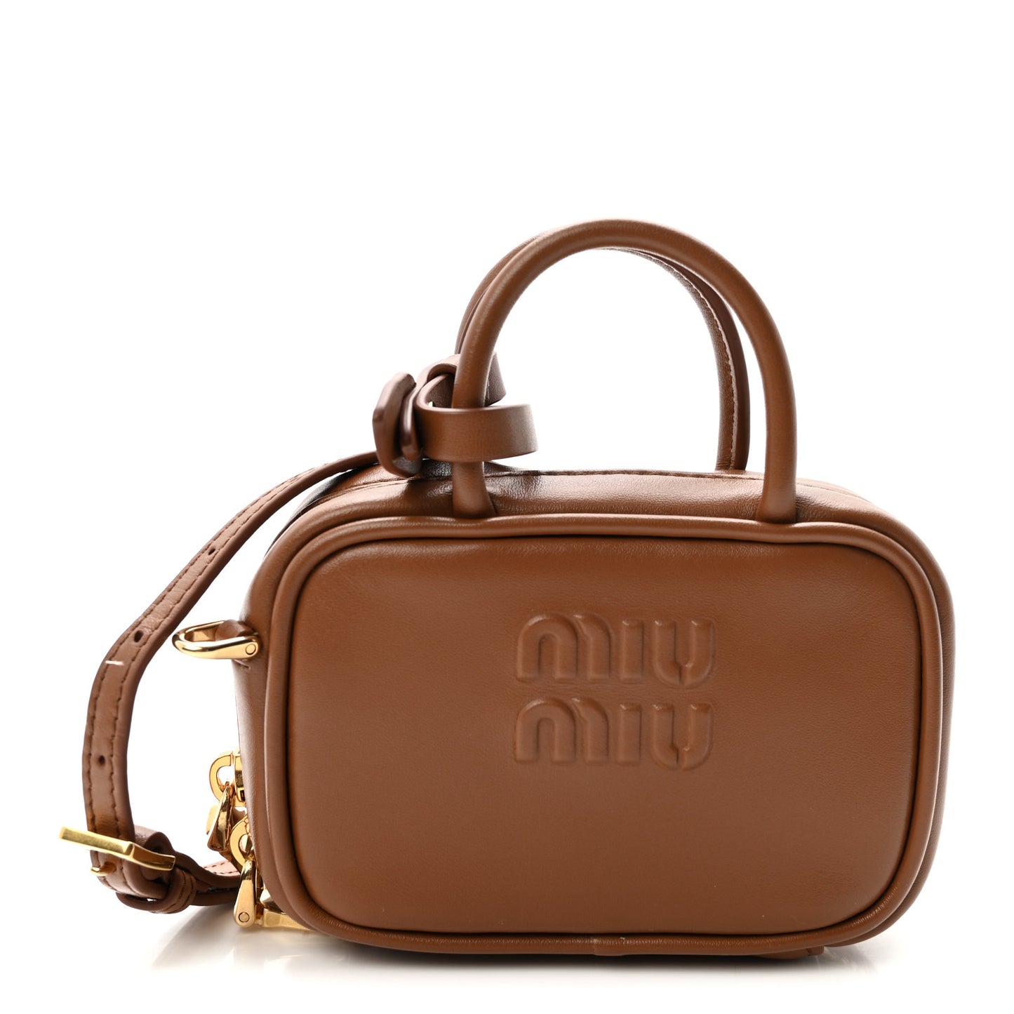 Calfskin Beau Micro Bag Cognac