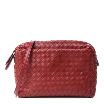 Bottega Veneta Nappa Intrecciato Small Camera Bag Red 1 of 11