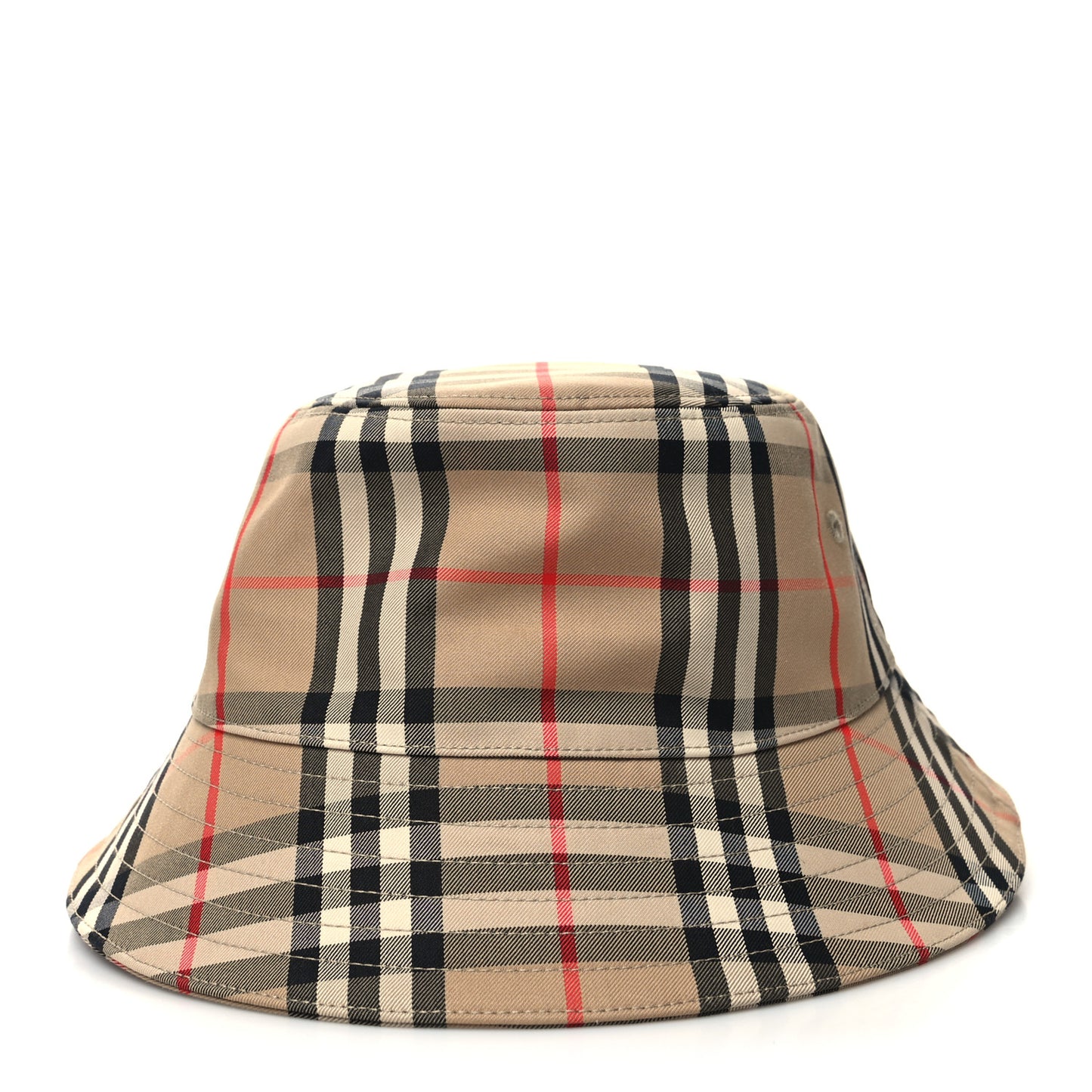 Technical Cotton Vintage Check Bucket Hat S Archive Beige