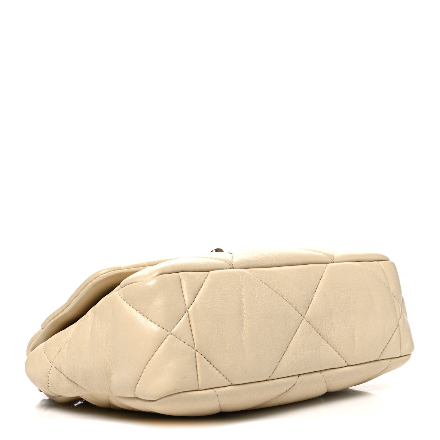 Chanel Lambskin Quilted Medium Chanel 19 Flap White White 4 of 10