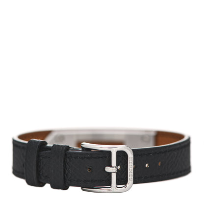 Hermes Stainless Steel Epsom 20mm Kelly Cadena Quartz Watch Noir 2 of 5