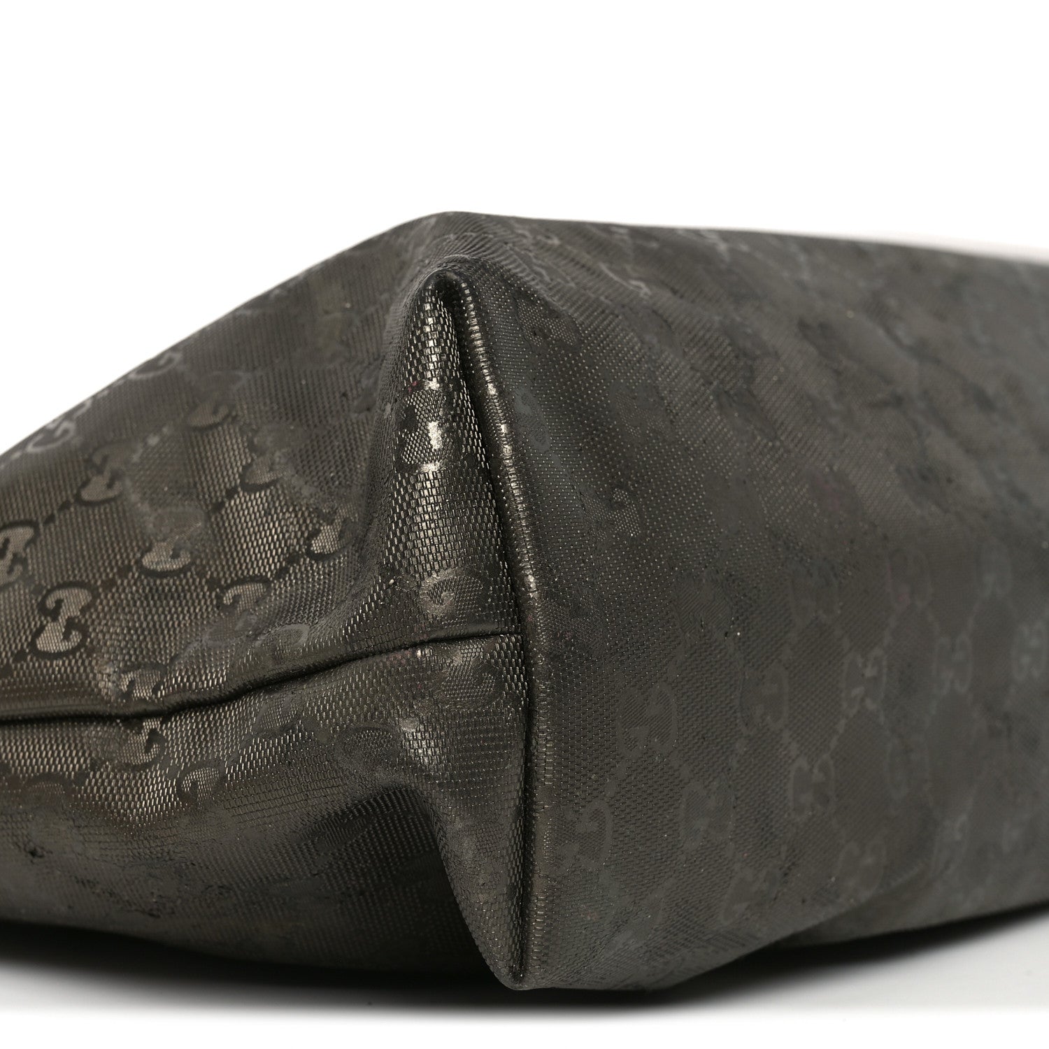 Gucci Imprime Monogram Medium Zippered Shopping Tote Pewter 9 of 10