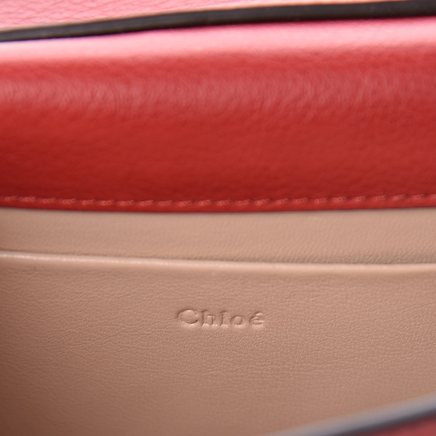 Chloe Calfskin Small Nile Bracelet Minaudiere Bag Dahlia Red 6 of 10