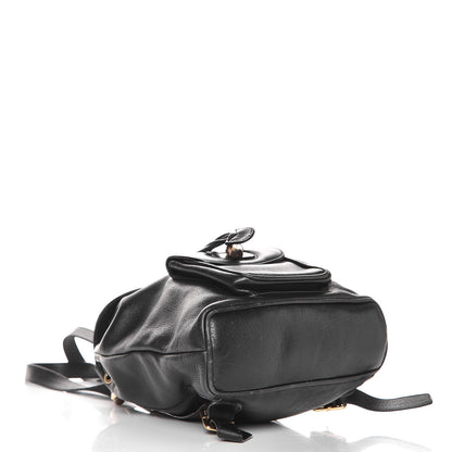 Gucci Calfskin Bamboo Backpack Black 4 of 13