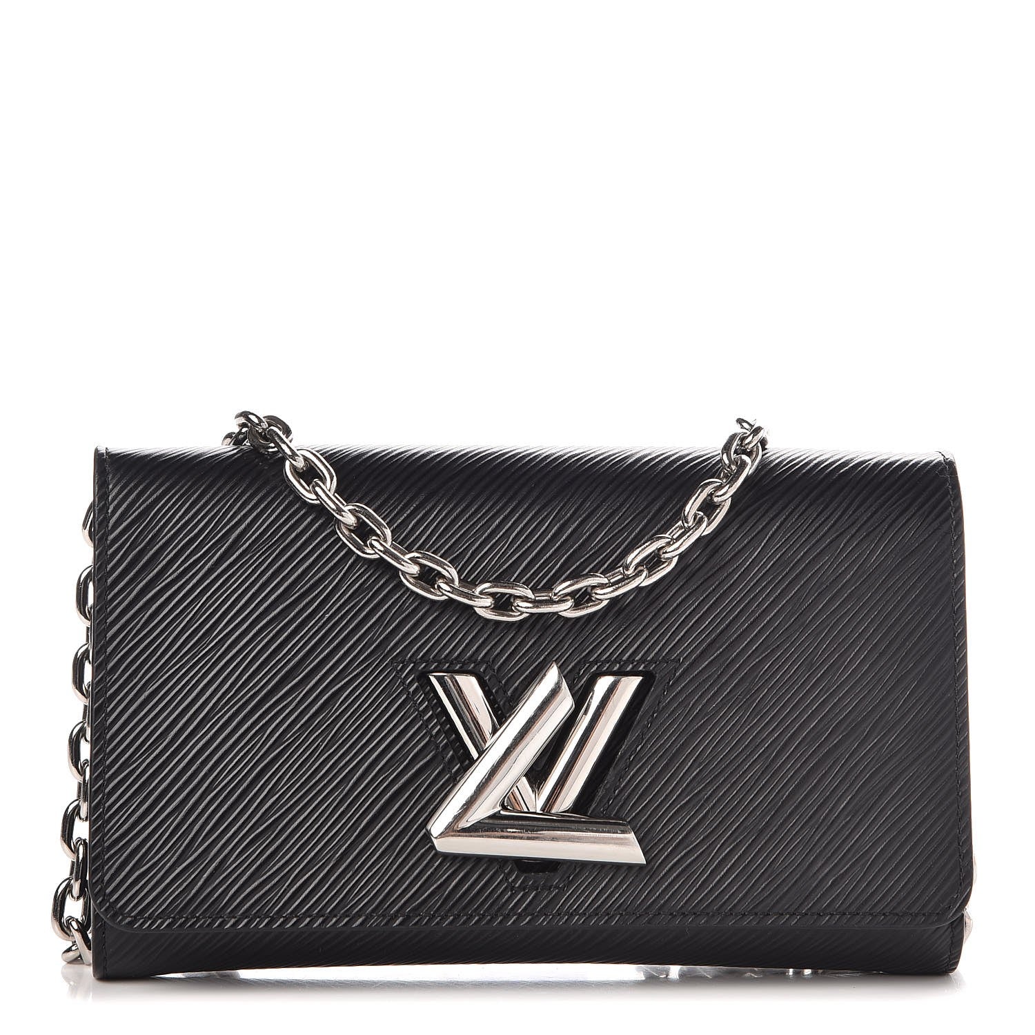 Louis Vuitton Epi Twist Chain Wallet Black 1 of 7