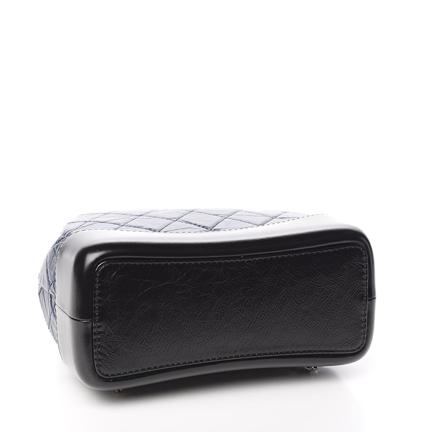 Aged Calfskin Quilted Small Gabrielle Backpack Blue Black