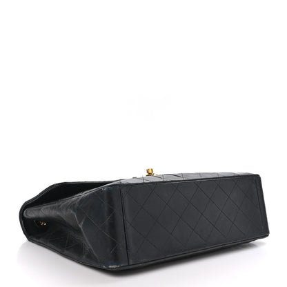 Chanel Lambskin Quilted XL Jumbo Single Flap Black 4 of 11